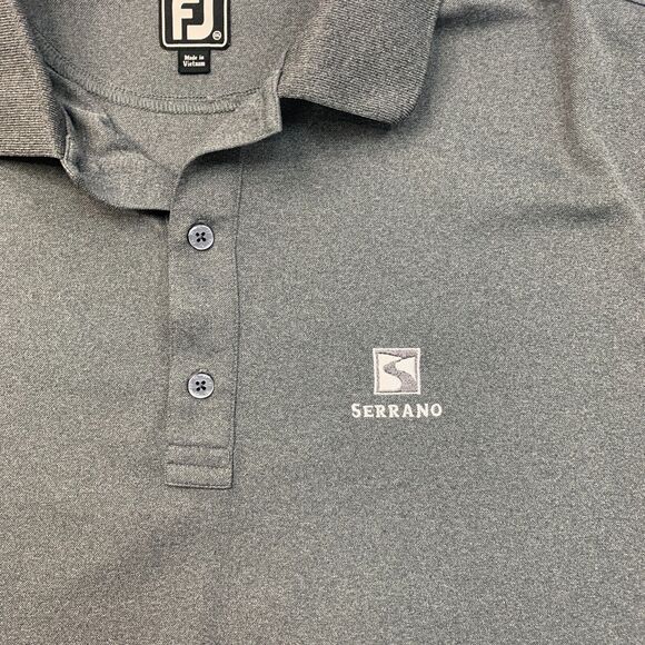 FootJoy Golf Shirt Mens 2XL XXL Athletic Fit Graphite High Low Hem Performance - Picture 4 of 10